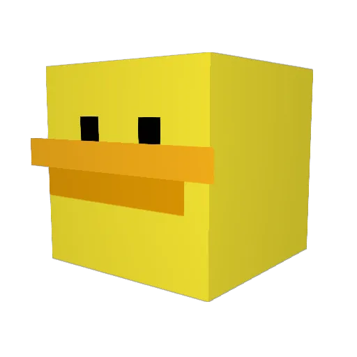 Jadep12 Minecraft avatar head, 3D render