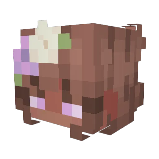 Jader23 Minecraft avatar head, 3D render