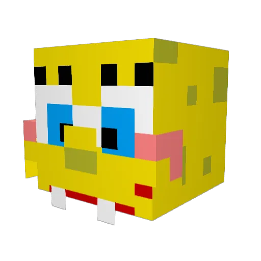 Jaderpro Minecraft avatar head, 3D render