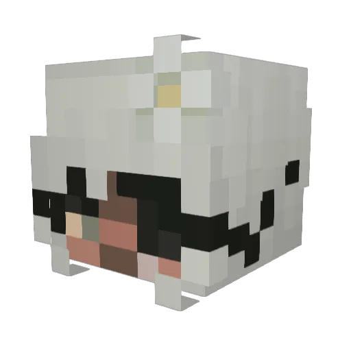 Jadescape Minecraft avatar head, 3D render