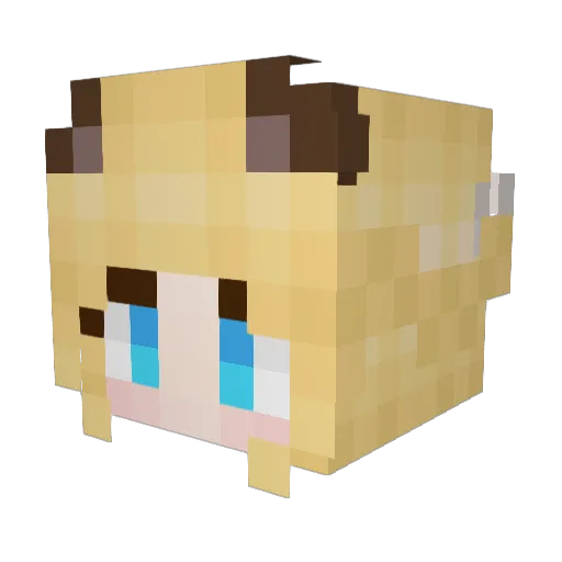 JadeyJadedJade Minecraft avatar head, 3D render