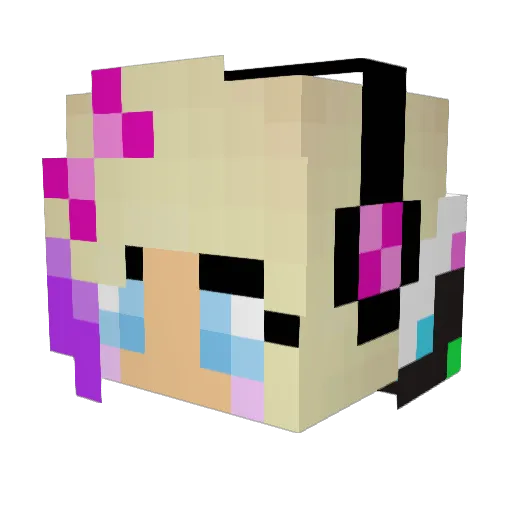 Jadey_Bear Minecraft avatar head, 3D render