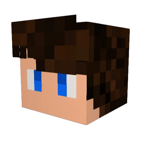 Jadeyboy Minecraft avatar head, 3D render