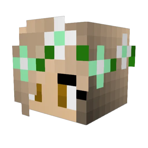 Jadeybug112 Minecraft avatar head, 3D render