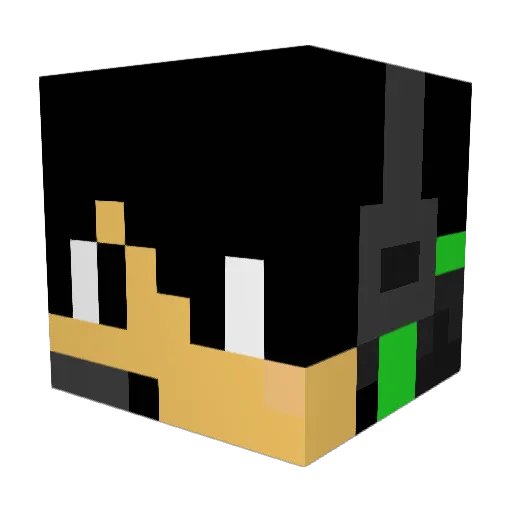 Jadion1 Minecraft avatar head, 3D render