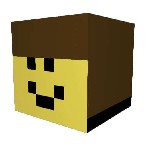Jadios Minecraft avatar head, 3D render