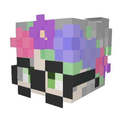 Jadonidae Minecraft avatar head, 3D render