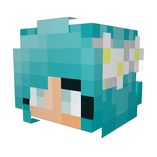 Jadranice Minecraft avatar head, 3D render