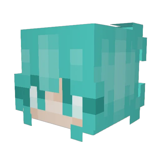 JadrianJB Minecraft avatar head, 3D render