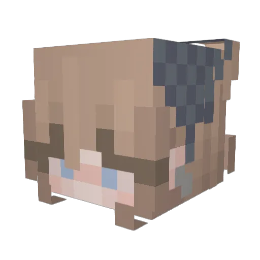 Jadryas Minecraft avatar head, 3D render