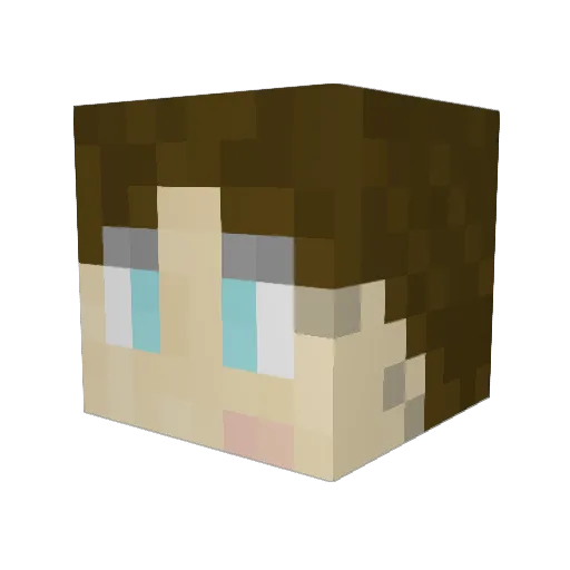 JadsiaDax Minecraft avatar head, 3D render