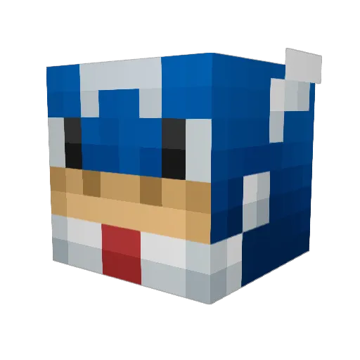 Jadu_ Minecraft avatar head, 3D render