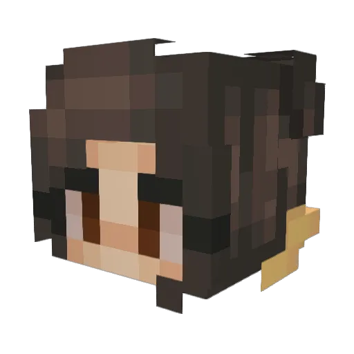 JadynEve Minecraft avatar head, 3D render
