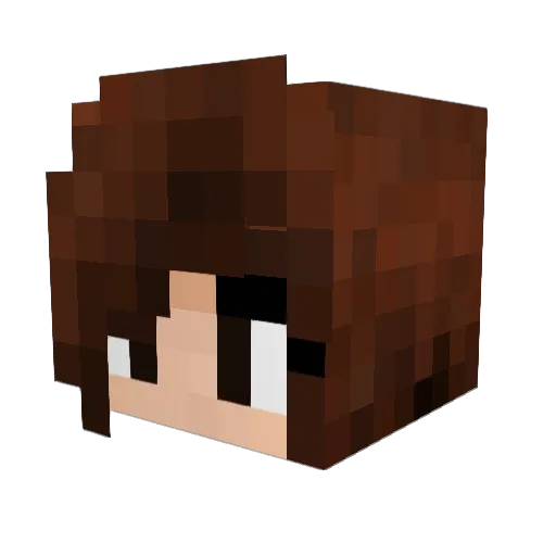 JaeJa3 Minecraft avatar head, 3D render