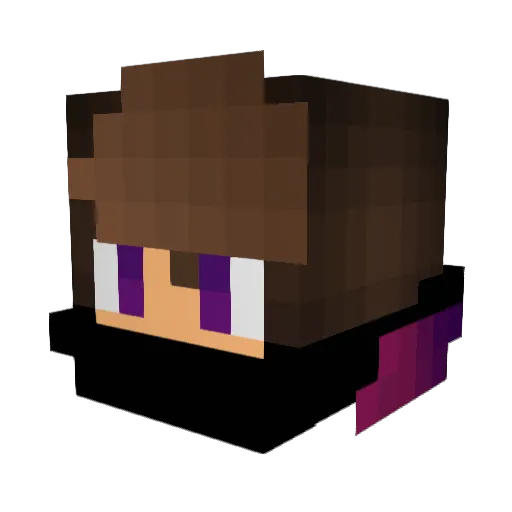 JaeMarie Minecraft avatar head, 3D render