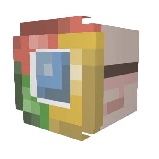 Jae_U Minecraft avatar head, 3D render