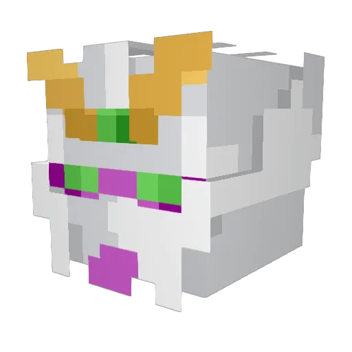 Jaebuns Minecraft avatar head, 3D render