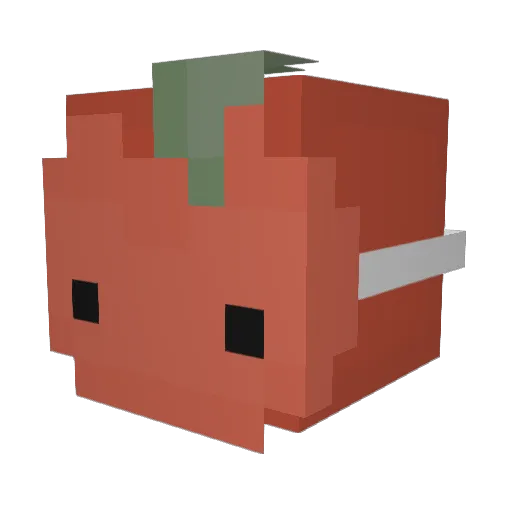 Jaecii Minecraft avatar head, 3D render