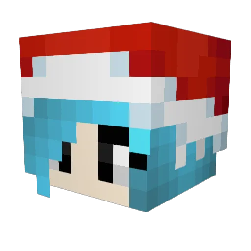 Jaeckybu13 Minecraft avatar head, 3D render
