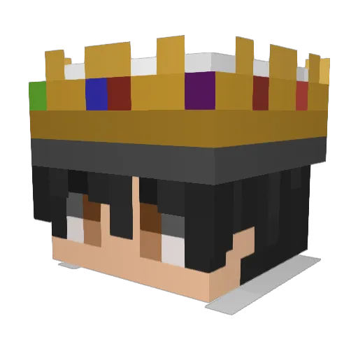 JaegerMarz Minecraft avatar head, 3D render