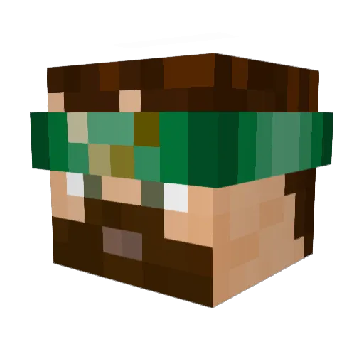 JaehBeat Minecraft avatar head, 3D render