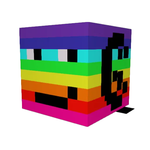 Jaehaerion Minecraft avatar head, 3D render