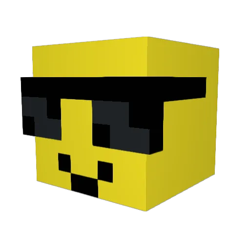 Jaehoon1129 Minecraft avatar head, 3D render