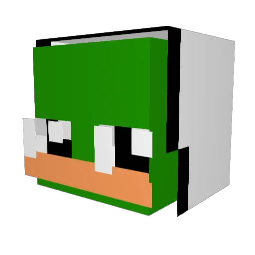 JaeoXP Minecraft avatar head, 3D render