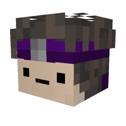 Jaeran_ Minecraft avatar head, 3D render