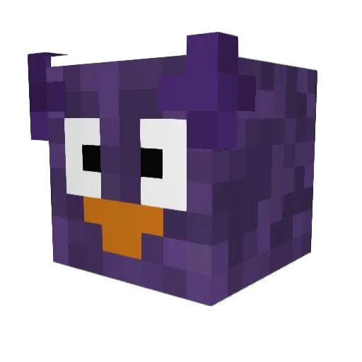 Jaeule Minecraft avatar head, 3D render