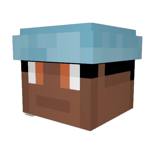 Jaevon Minecraft avatar head, 3D render