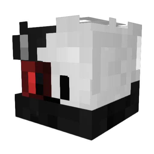Jaexs Minecraft avatar head, 3D render