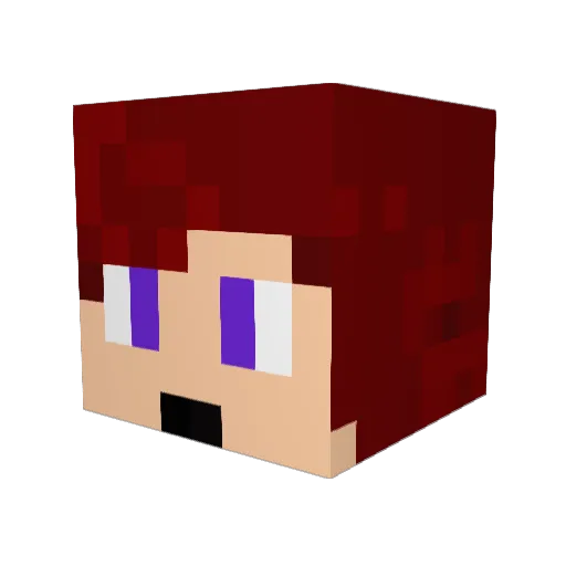 Jaeze_ Minecraft avatar head, 3D render