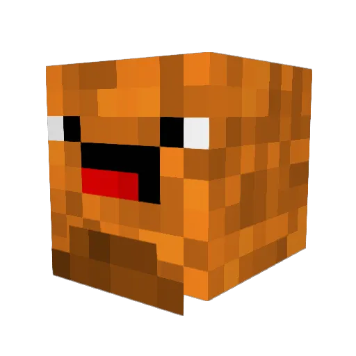 Jaff4cake Minecraft avatar head, 3D render