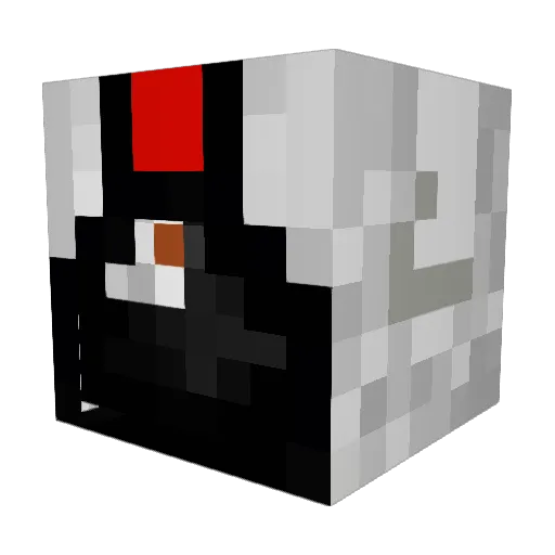 JaffaBerry Minecraft avatar head, 3D render