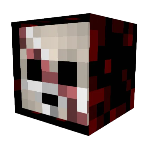 JaffaFones Minecraft avatar head, 3D render