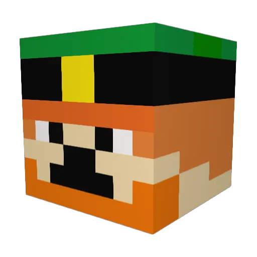 Jaffa_Cake_Jake Minecraft avatar head, 3D render