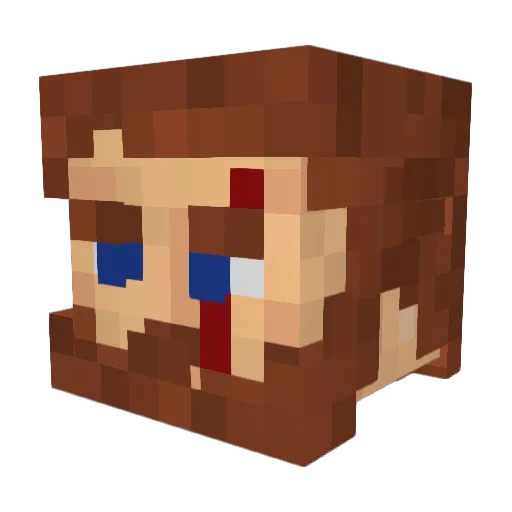 JaffatheCake13 Minecraft avatar head, 3D render