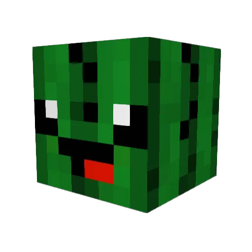 Jaffington Minecraft avatar head, 3D render