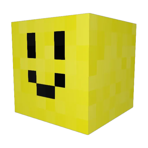 Jaffplz Minecraft avatar head, 3D render