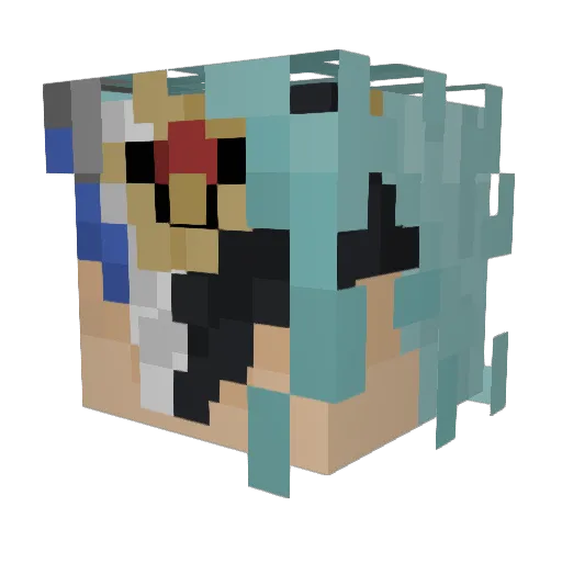 Jag0d4 Minecraft avatar head, 3D render