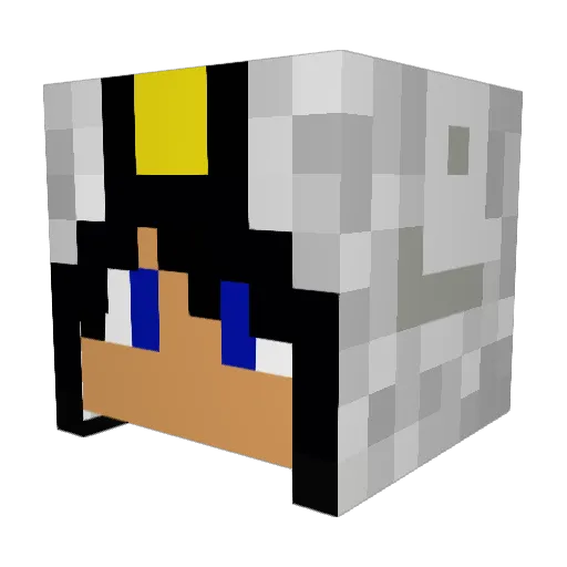 Jag_367 Minecraft avatar head, 3D render