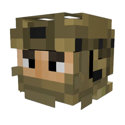 JaganHawk Minecraft avatar head, 3D render