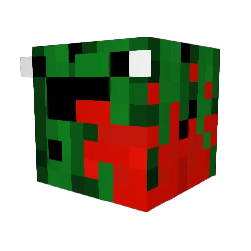 Jagdbitter Minecraft avatar head, 3D render