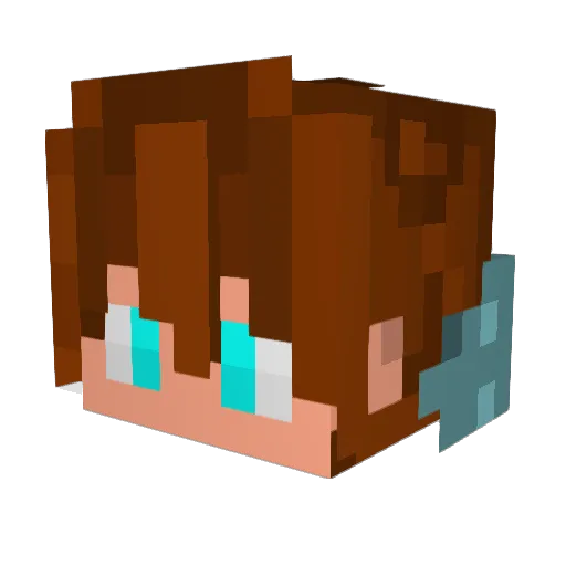 Jagdpanz Minecraft avatar head, 3D render