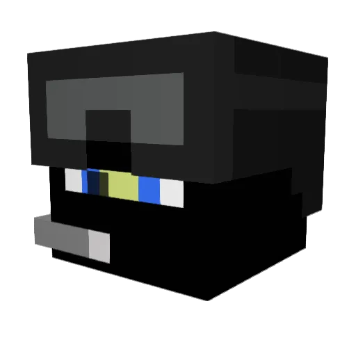 Jager124 Minecraft avatar head, 3D render