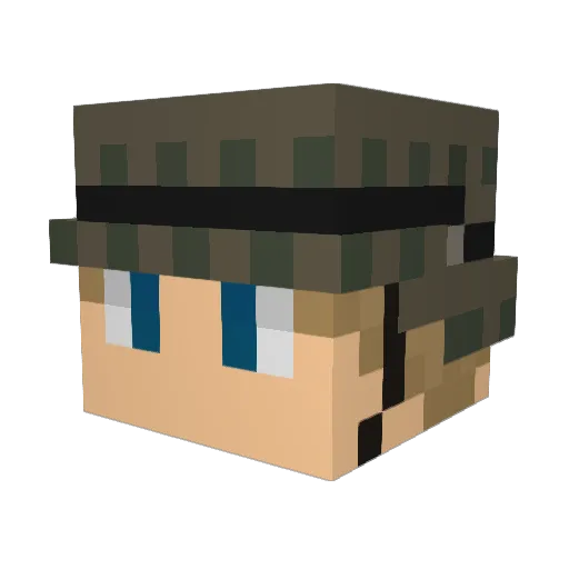 Jager_desWaldes_ Minecraft avatar head, 3D render