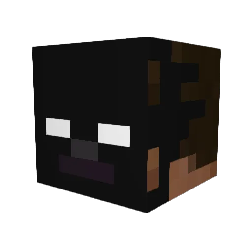 Jaget_PLAY Minecraft avatar head, 3D render