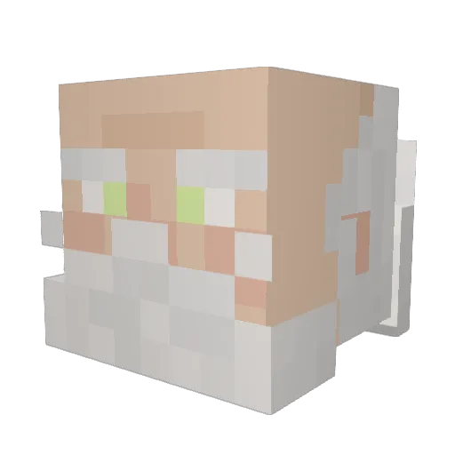 Jagger_Mc Minecraft avatar head, 3D render