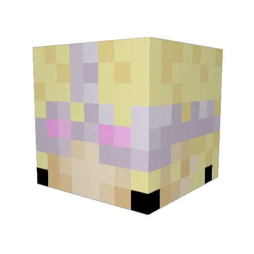 Jaggerton Minecraft avatar head, 3D render